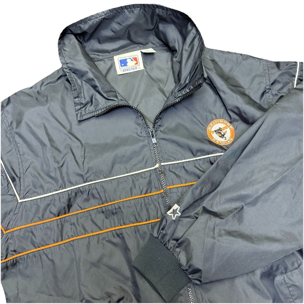 Vintage 90s Starter MLB Baltimore Orioles Men's L Windbreaker Jacket  Korea‎